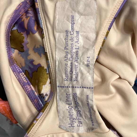 Zimmerman Bikini-Slip Knot High Waist Purple Multi Floral Bikini Bottom Size 8 - Picture 16 of 16